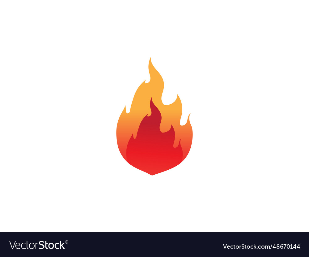 Fire Logo Icon Design Template Elements Royalty Free Vector