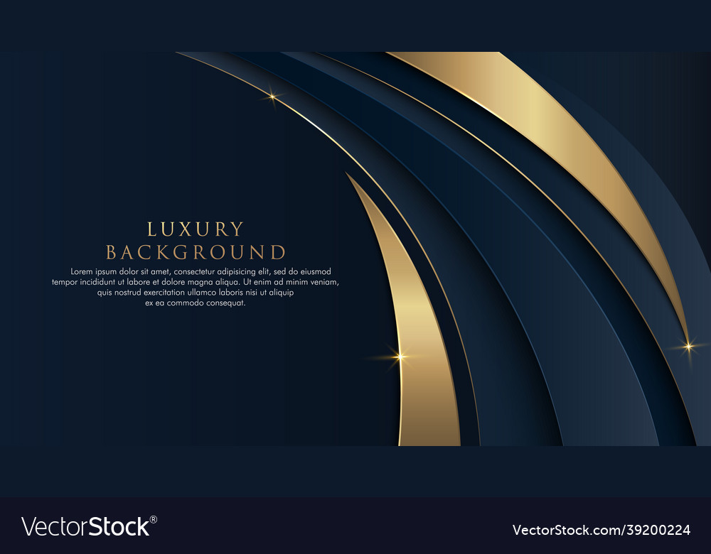 Dark Blue Abstract Curve Shape Background Vector Image