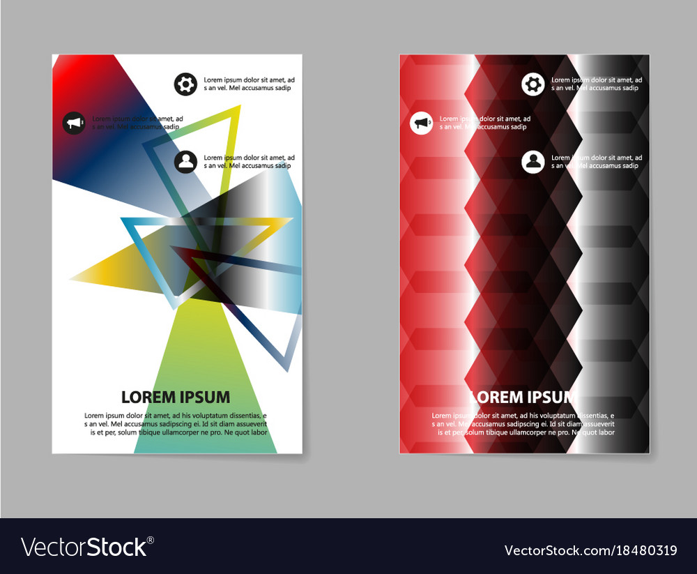 Business Set Brochure Template Layout Cover Vector Image