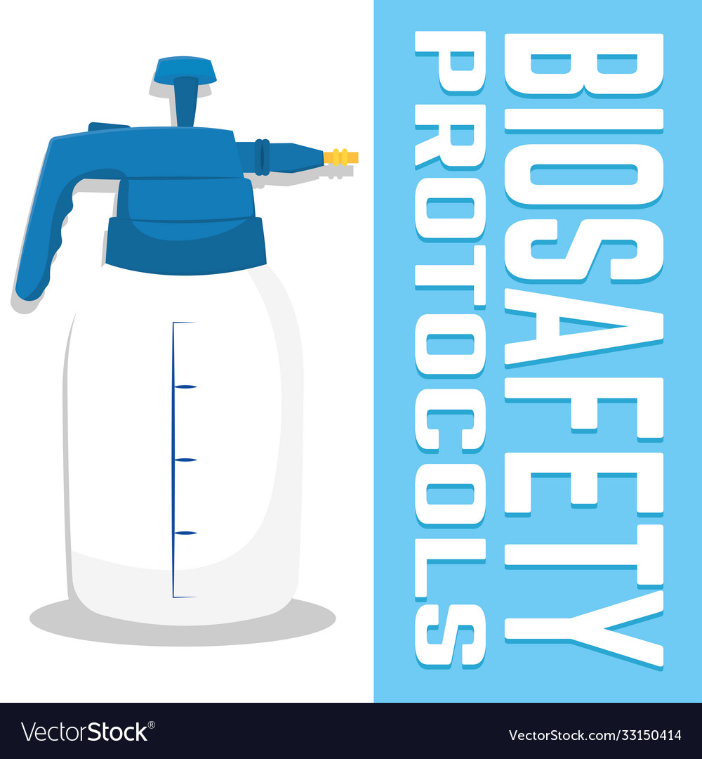 Biosafety Protocols Poster Royalty Free Vector Image