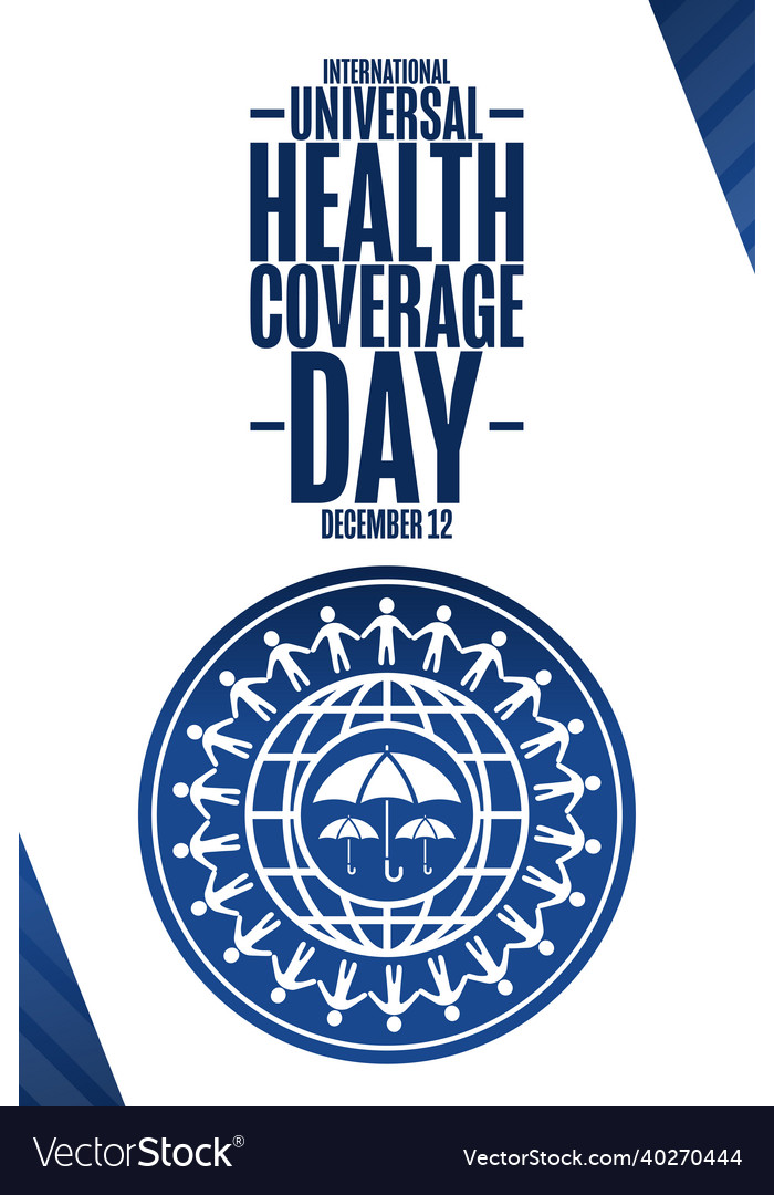 International Universal Health Coverage Day Vector Image