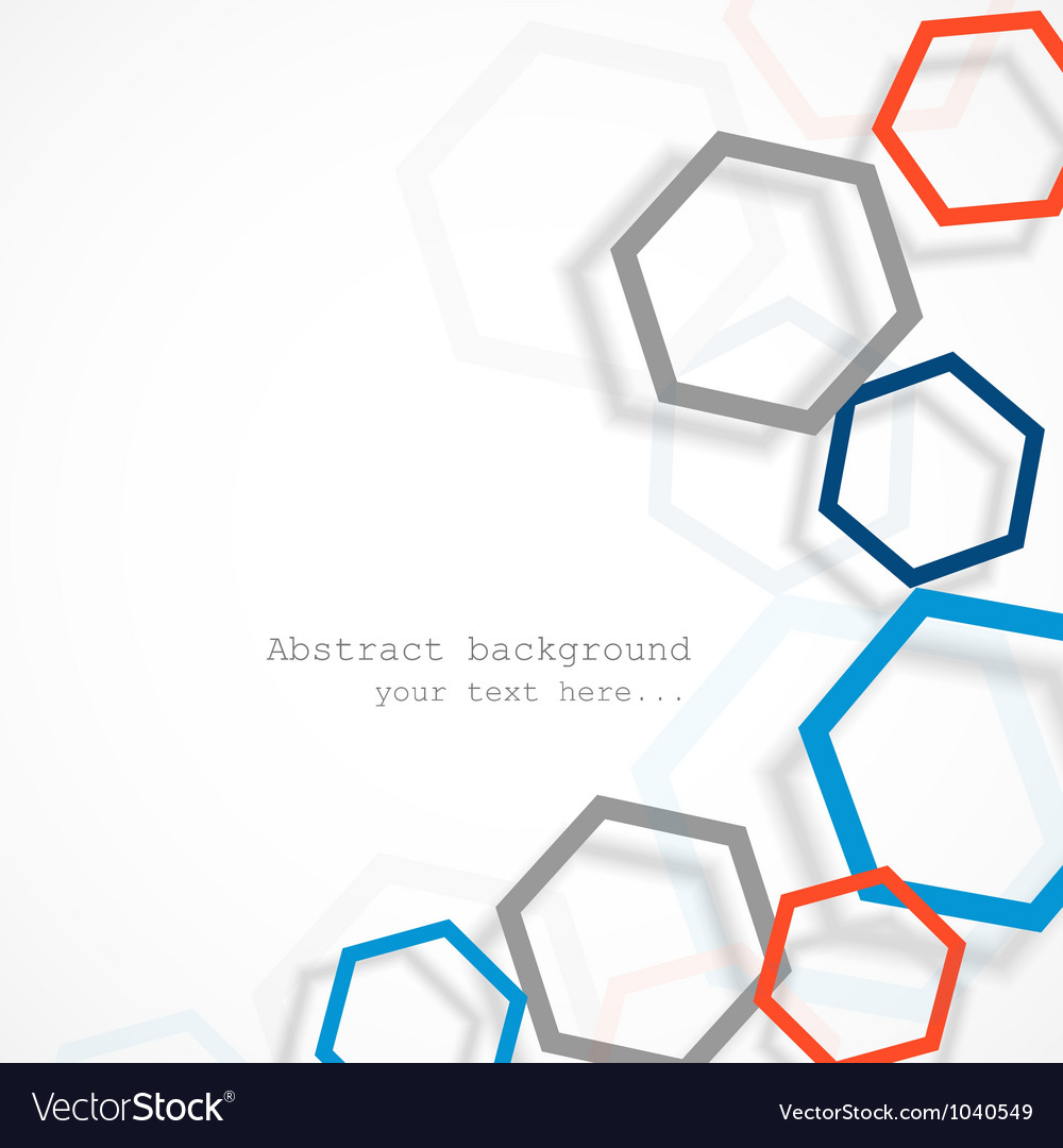 Background With Hexagons Royalty Free Vector Image