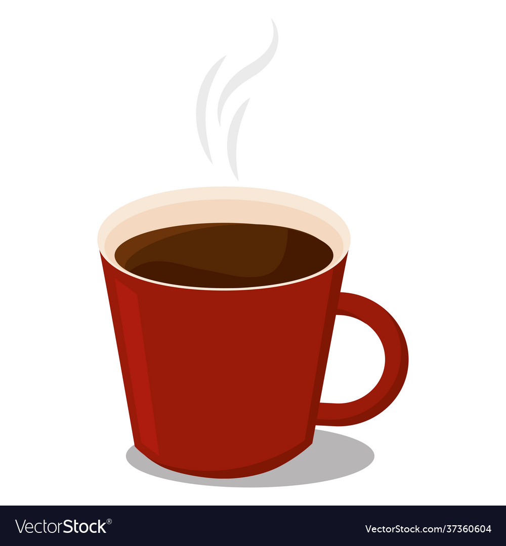 Hot Coffee Cup With Steam Royalty Free Vector Image