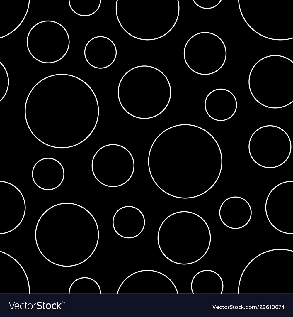 Line Art Circles Seamless Pattern Royalty Free Vector Image