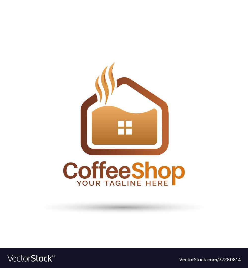 Modern Coffee Shop Logo Design Royalty Free Vector Image