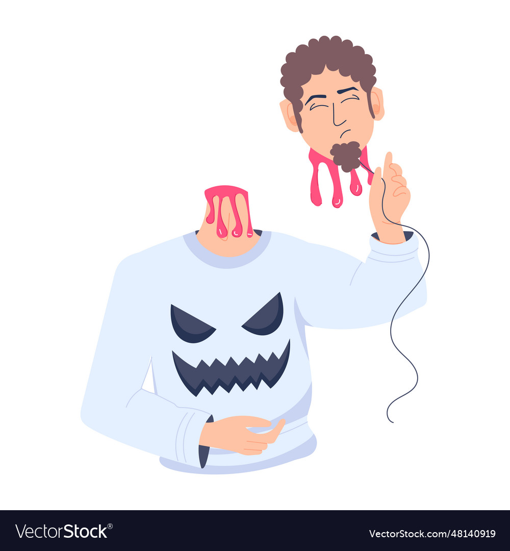 Headless Man Royalty Free Vector Image Vectorstock