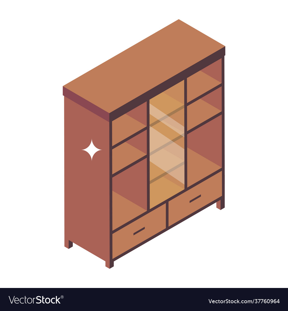 Cupboard Royalty Free Vector Image Vectorstock