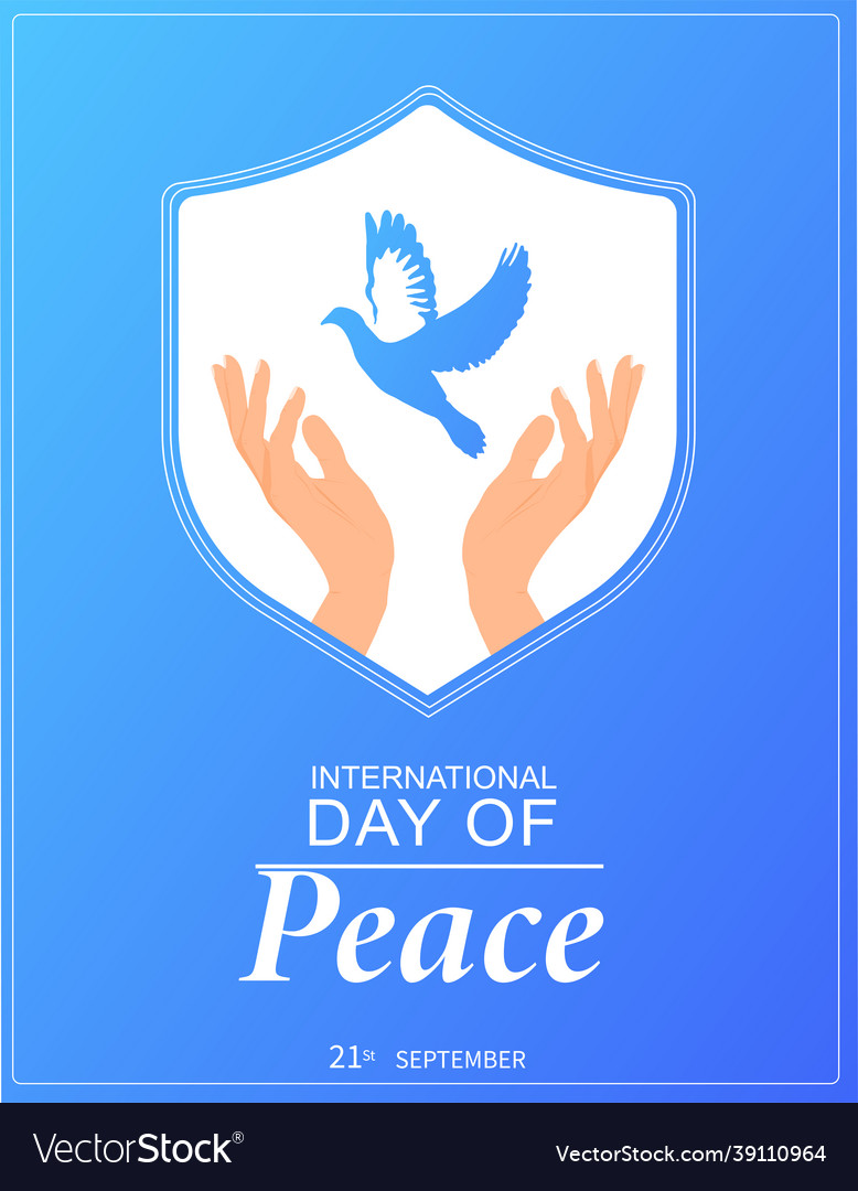 International Day Of Peace September Royalty Free Vector