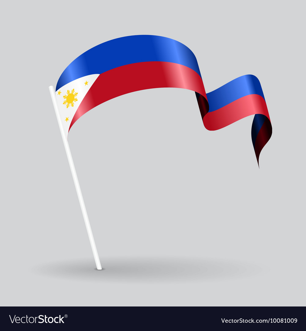 Philippines Wavy Flag Royalty Free Vector Image