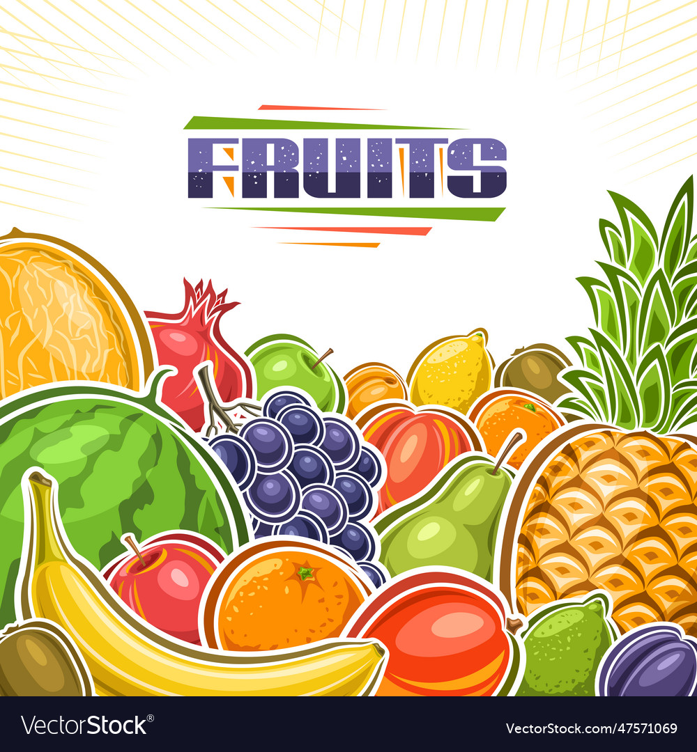 Fruits Royalty Free Vector Image VectorStock