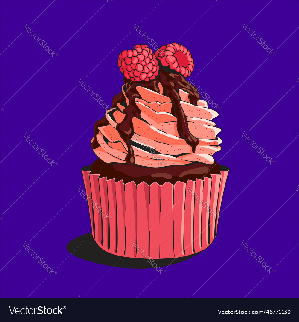 Cupcake Royalty Free Vector Image Vectorstock