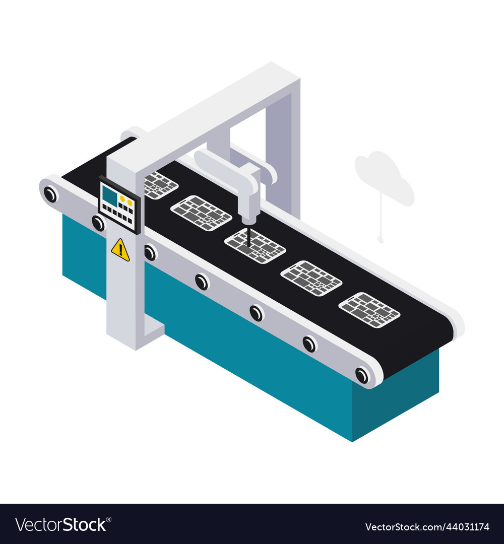 Isometric Smart Industry Icon Royalty Free Vector Image