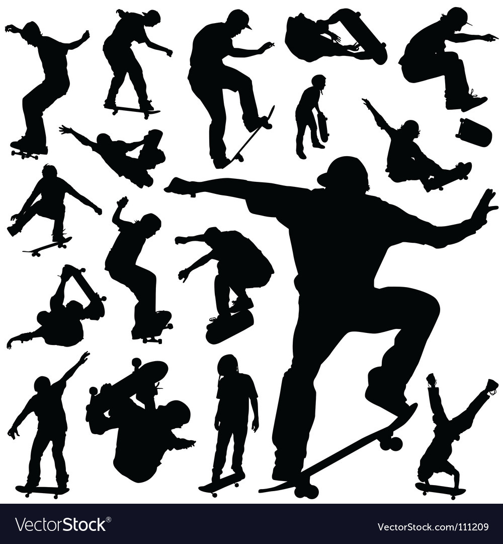 Skateboarding Royalty Free Vector Image VectorStock