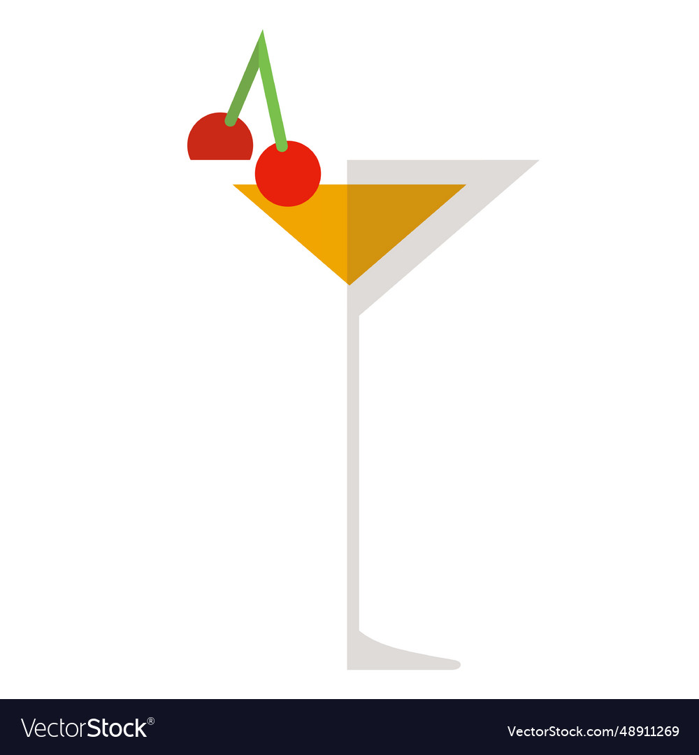 Manhattan Cocktail Icon Royalty Free Vector Image