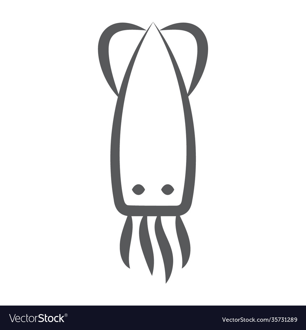 Squid Royalty Free Vector Image Vectorstock