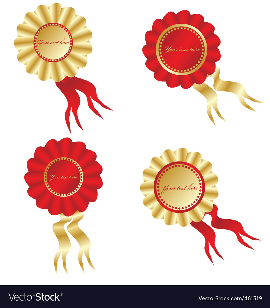 Rosettes Royalty Free Vector Image VectorStock