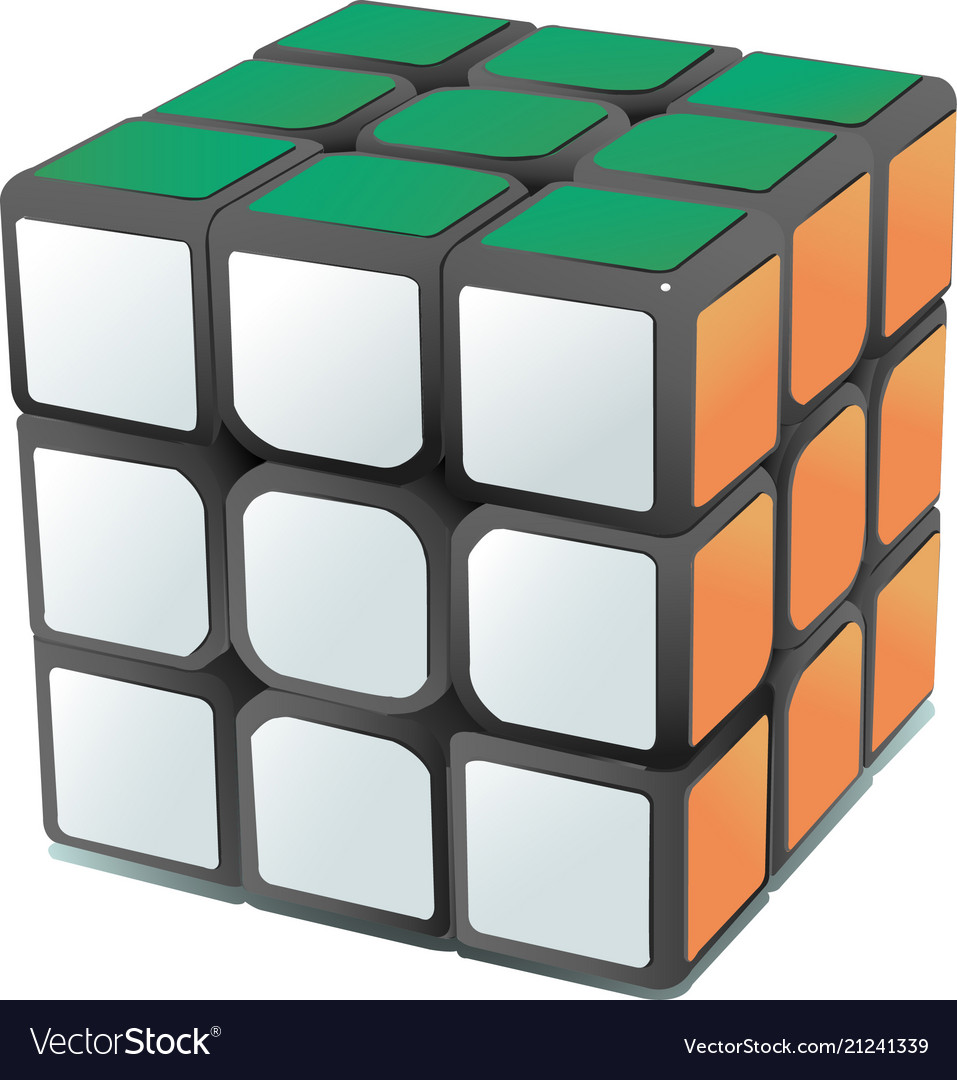 Rubiks Cube Royalty Free Vector Image Vectorstock