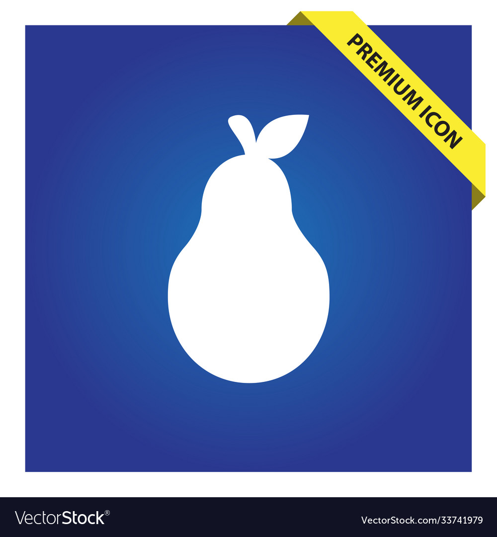 Pear Icon For Web And Mobile Royalty Free Vector Image