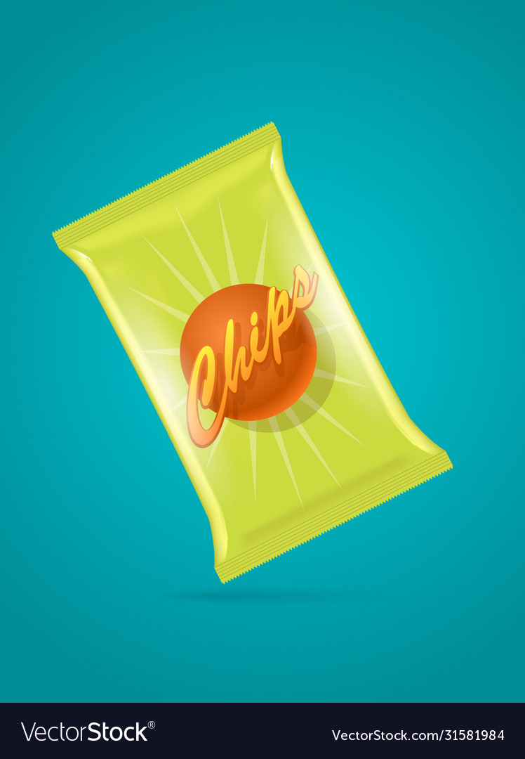 Potato Chips Bag Royalty Free Vector Image VectorStock