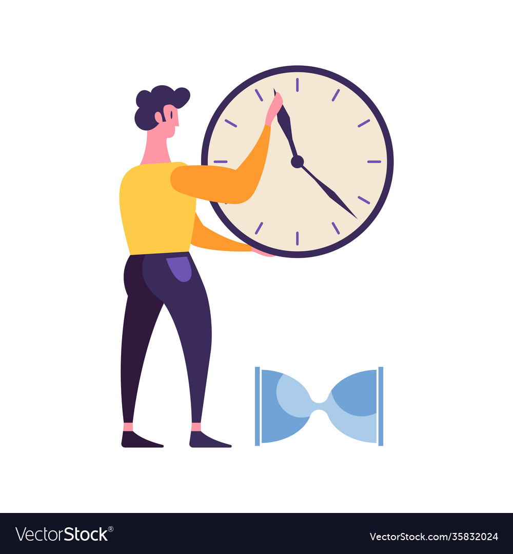 Effective Time Management Concept Royalty Free Vector Image