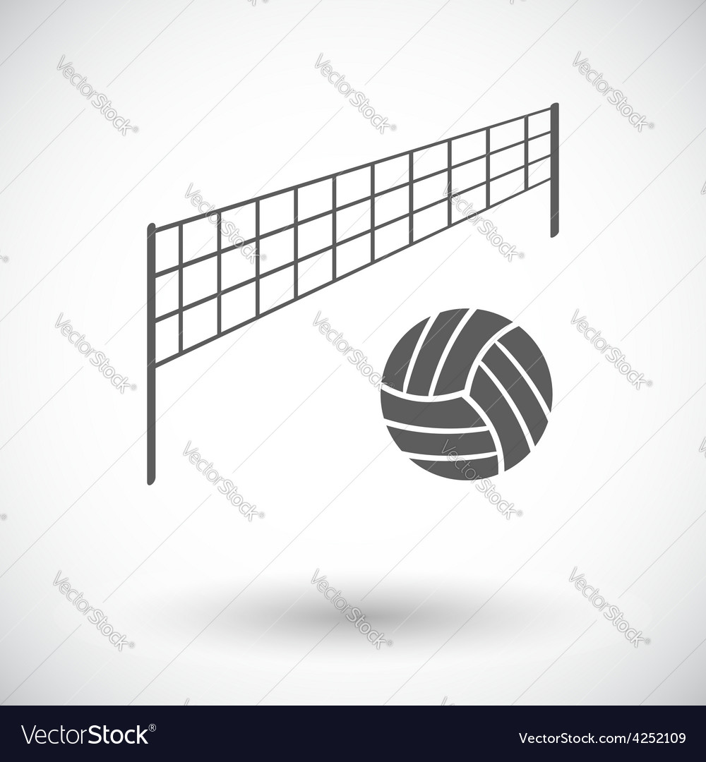 Volleyball Royalty Free Vector Image Vectorstock