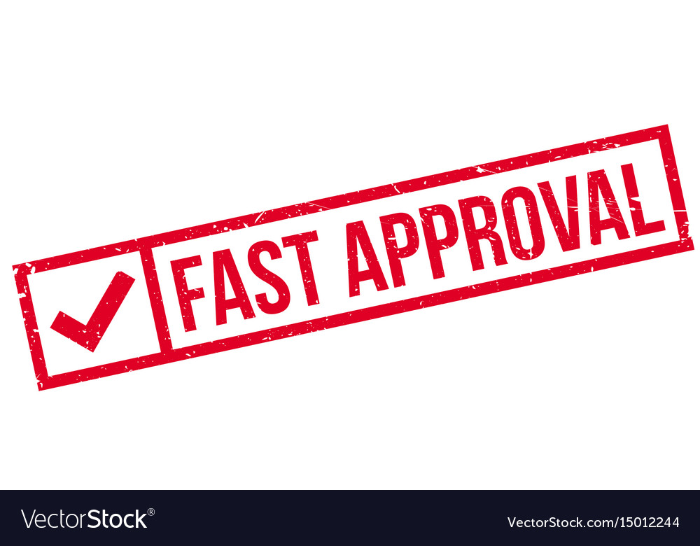 Fast Approval Rubber Stamp Royalty Free Vector Image