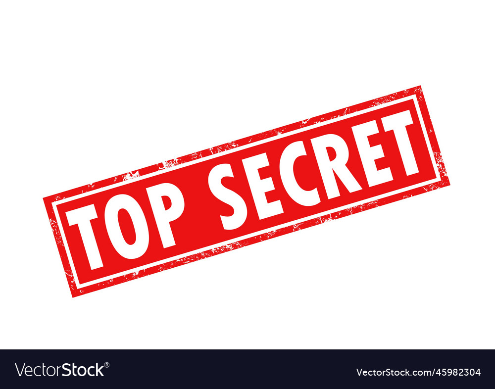 Top Secret Rubber Stamp Image Royalty Free Vector Image