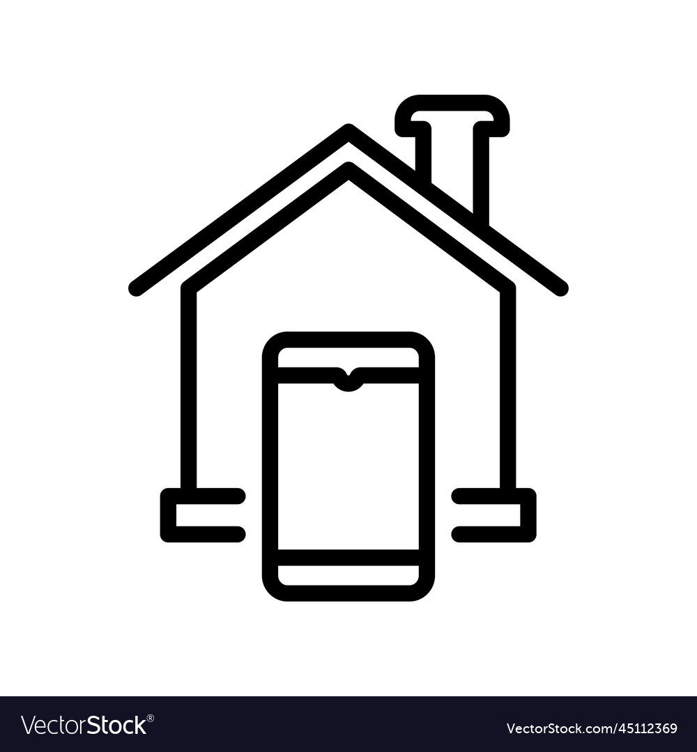 Smart Home Icon Royalty Free Vector Image VectorStock