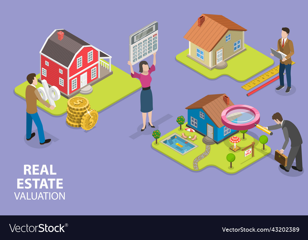 D Isometric Flat Conceptual Royalty Free Vector Image