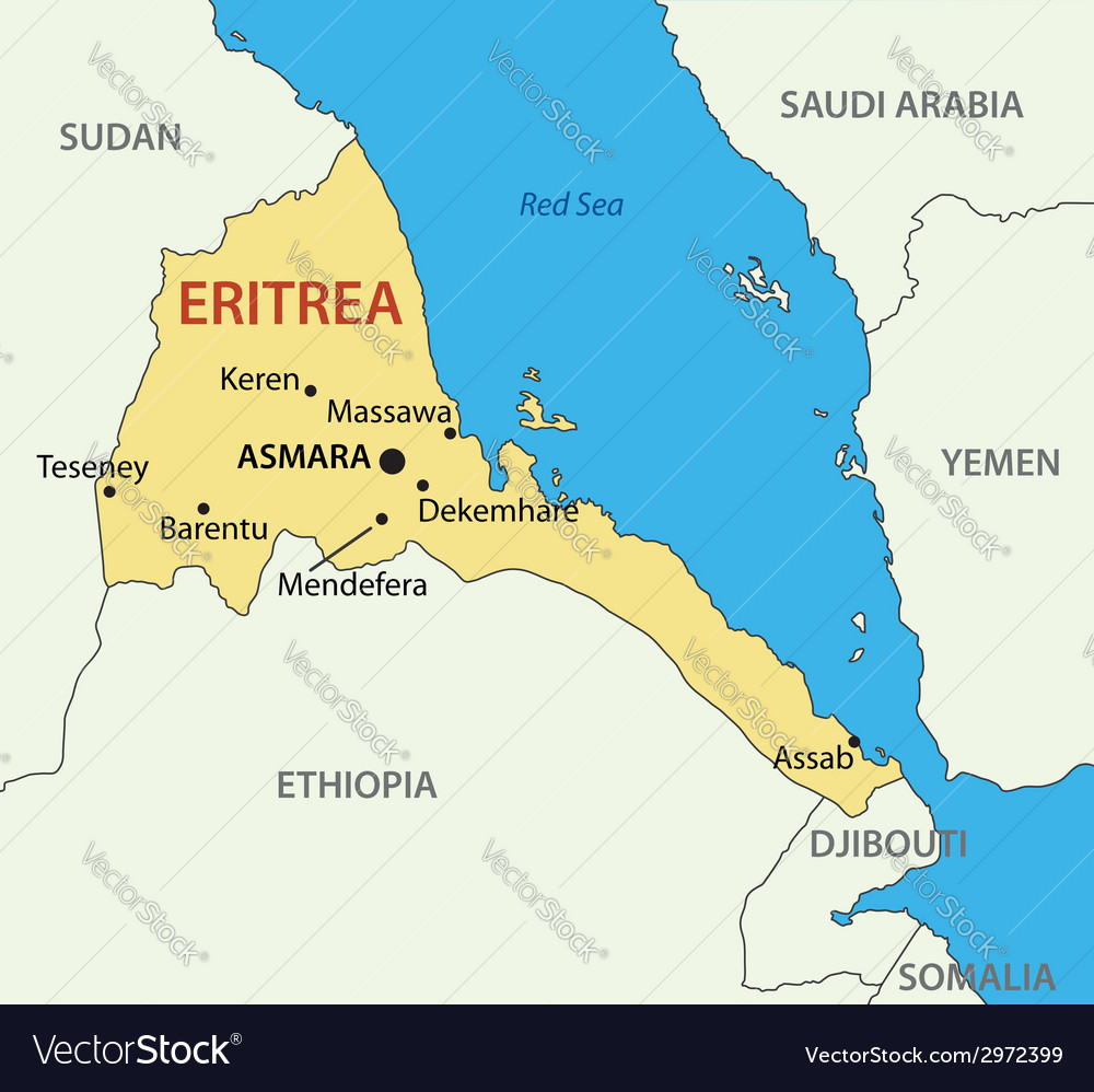 Eritrea Detailed Map