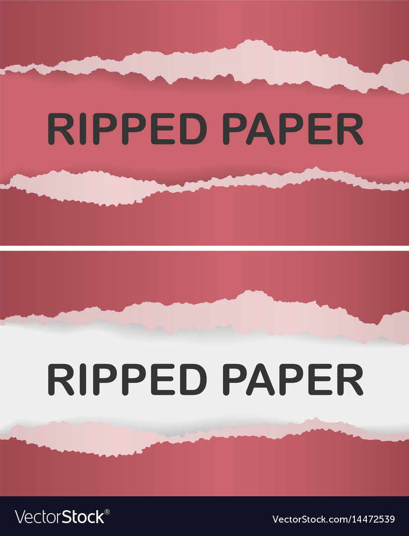 Realistic Ripped Paper Royalty Free Vector Image