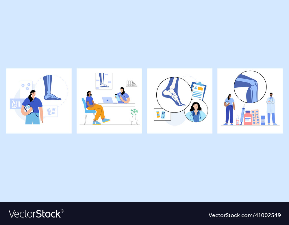 Human Bones Set Royalty Free Vector Image VectorStock