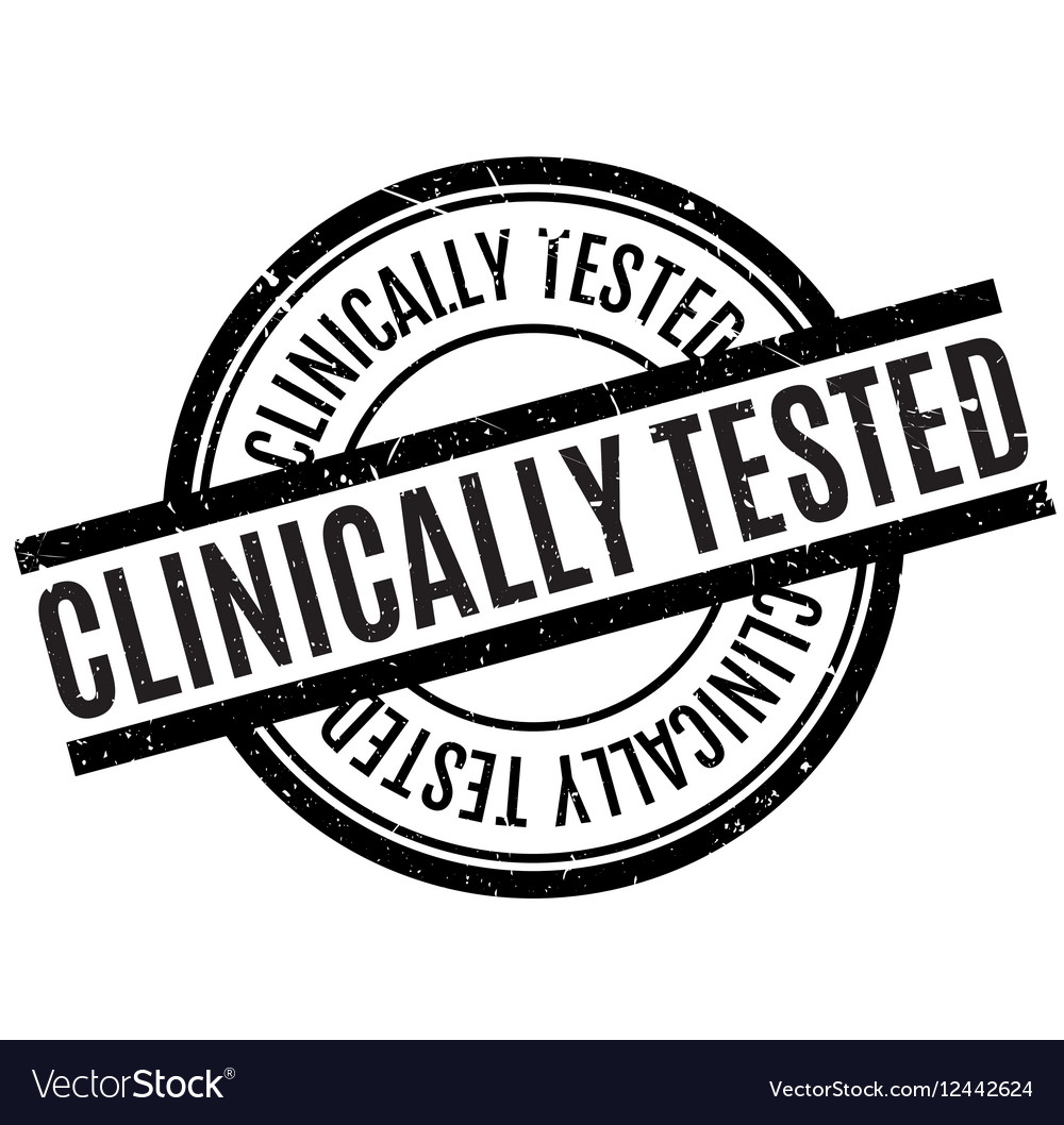 Clinically Tested Rubber Stamp Royalty Free Vector Image