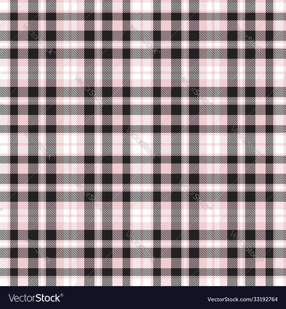 Pink Plaid Tartan Checkered Seamless Pattern Vector Image