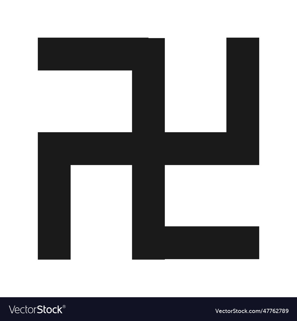 German Swastika Icon Royalty Free Vector Image