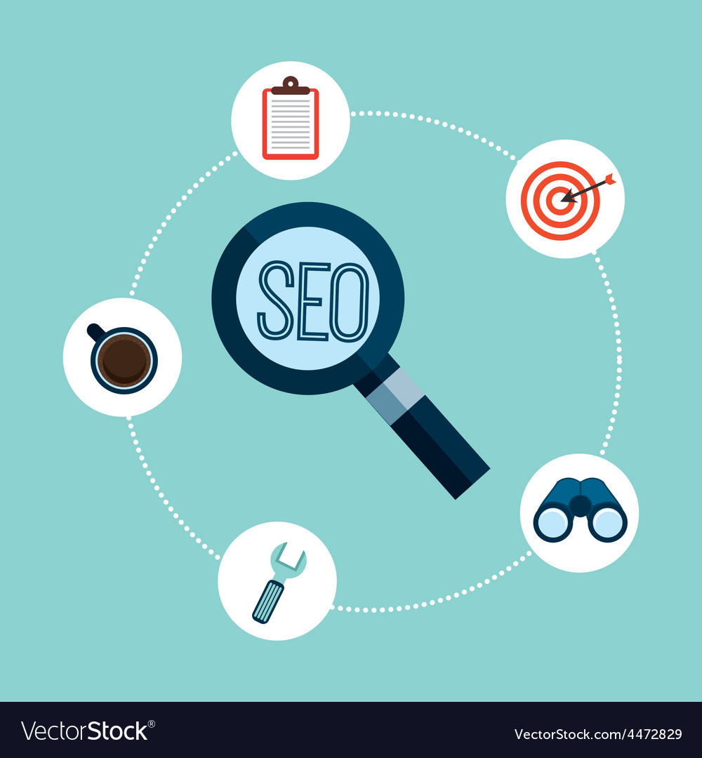 Seo Concept Royalty Free Vector Image VectorStock