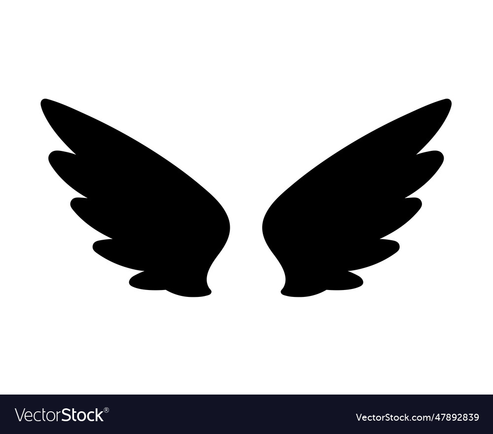 Angel Wings In Heaven Hawk Feather Wing Pattern Vector Image