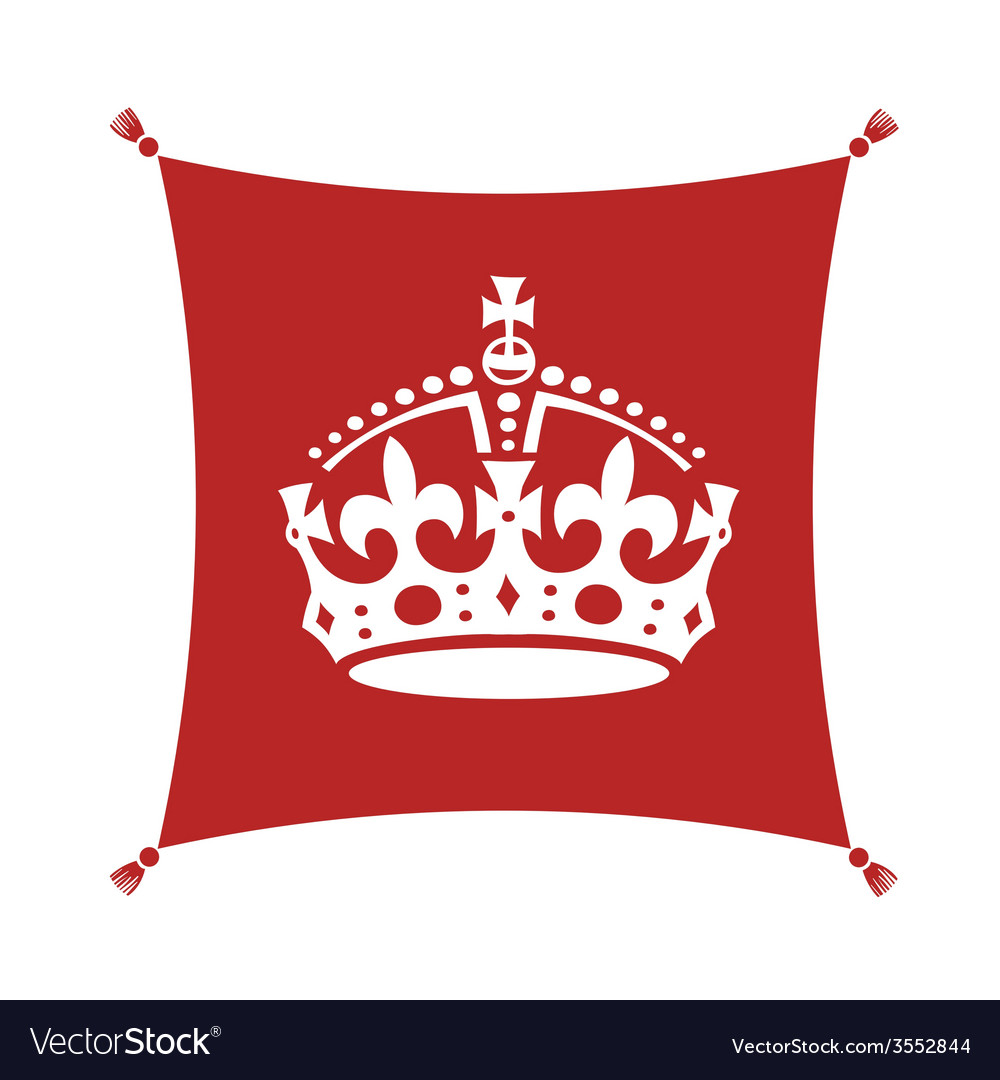 Crown On Cushion Royalty Free Vector Image VectorStock