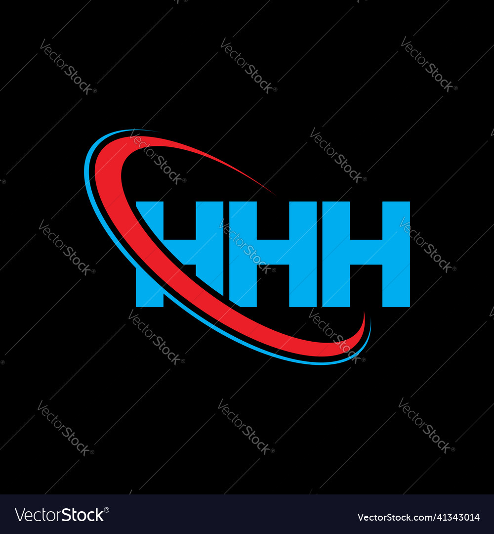 Hhh Logo Letter Design Royalty Free Vector Image