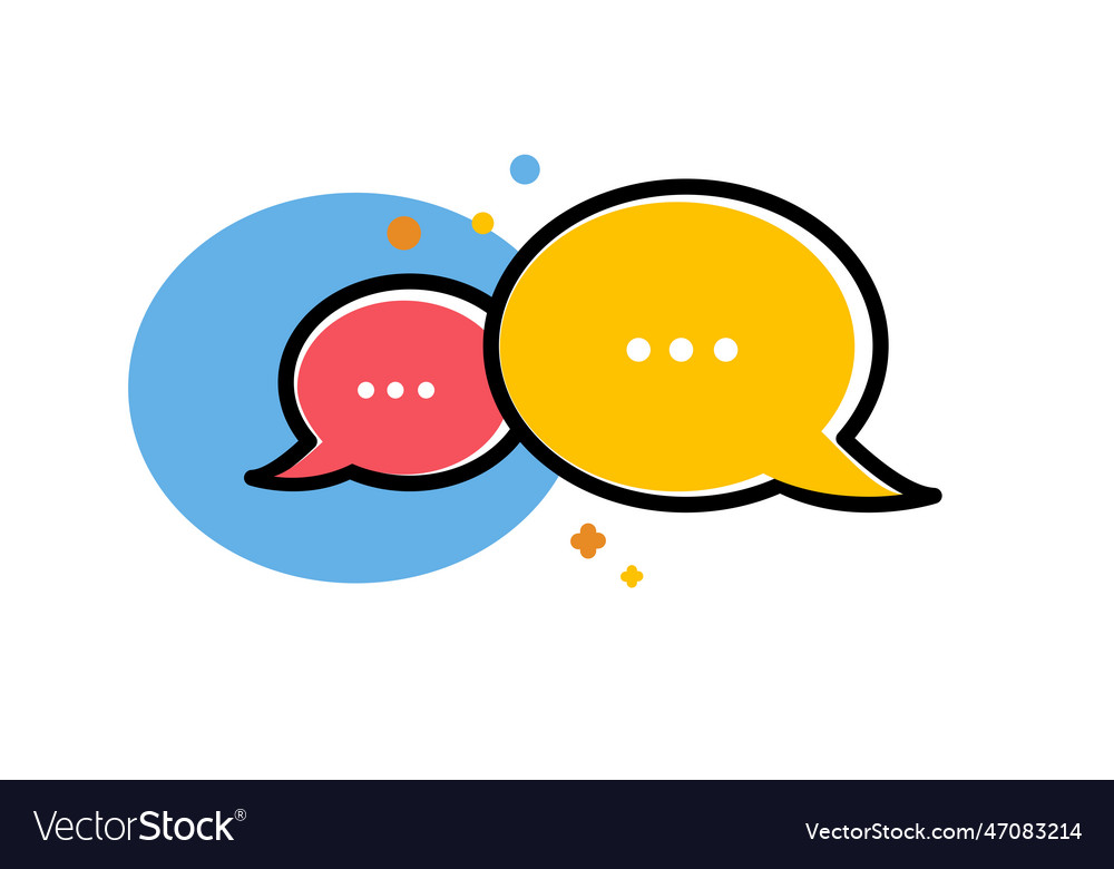 Speech Bubbles Stock Royalty Free Vector Image