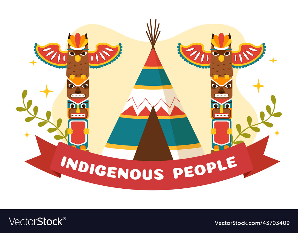 Worlds Indigenous Peoples Day On August Vector Image