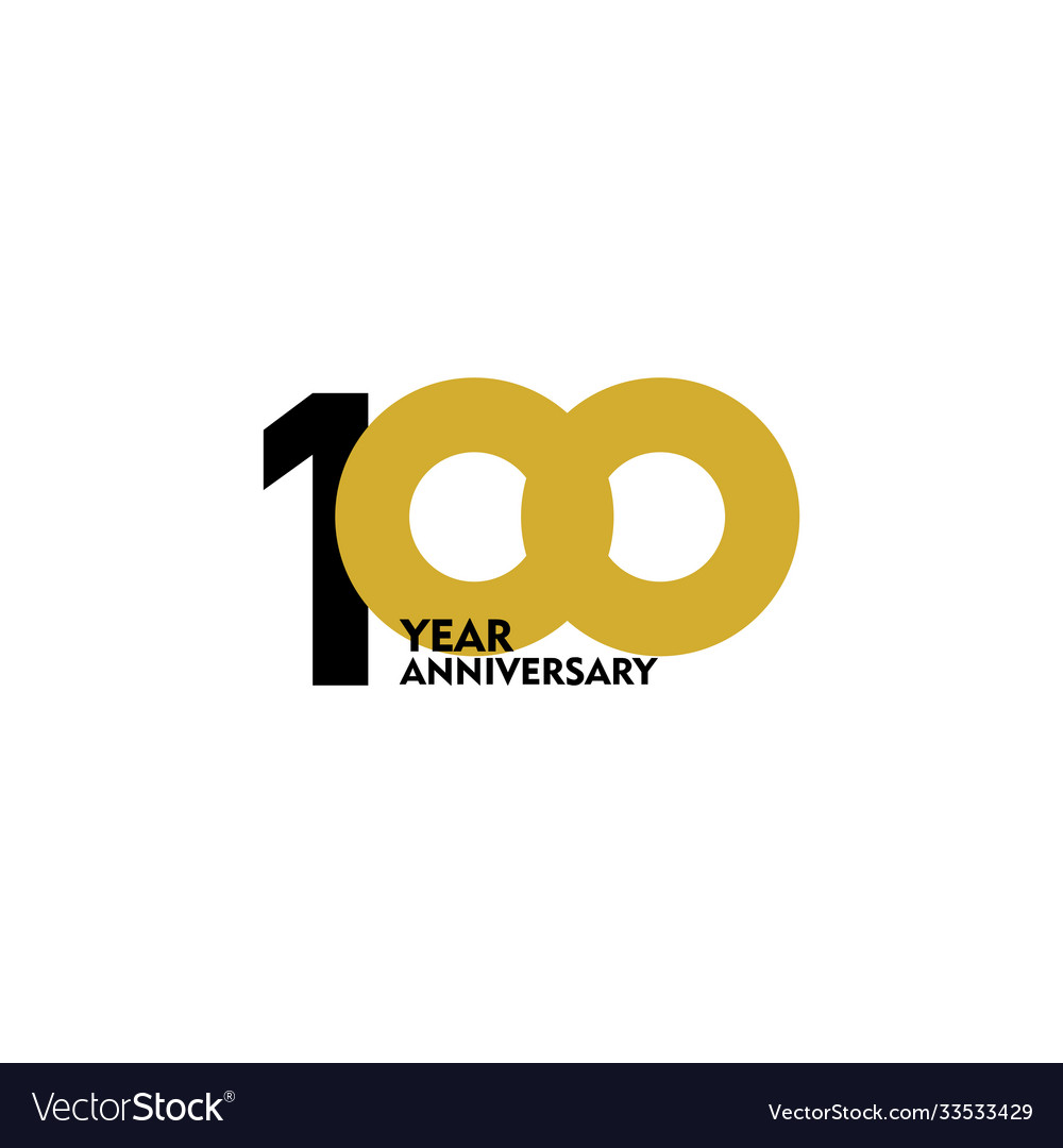 Year Anniversary Template Design Royalty Free Vector