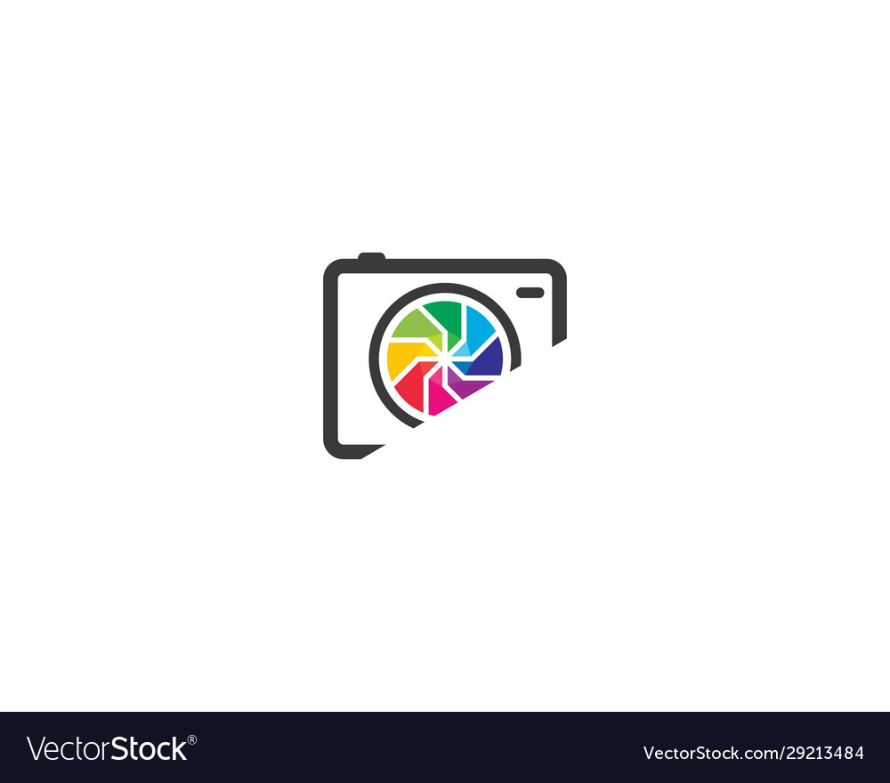 Camera Logo Template Icon Royalty Free Vector Image