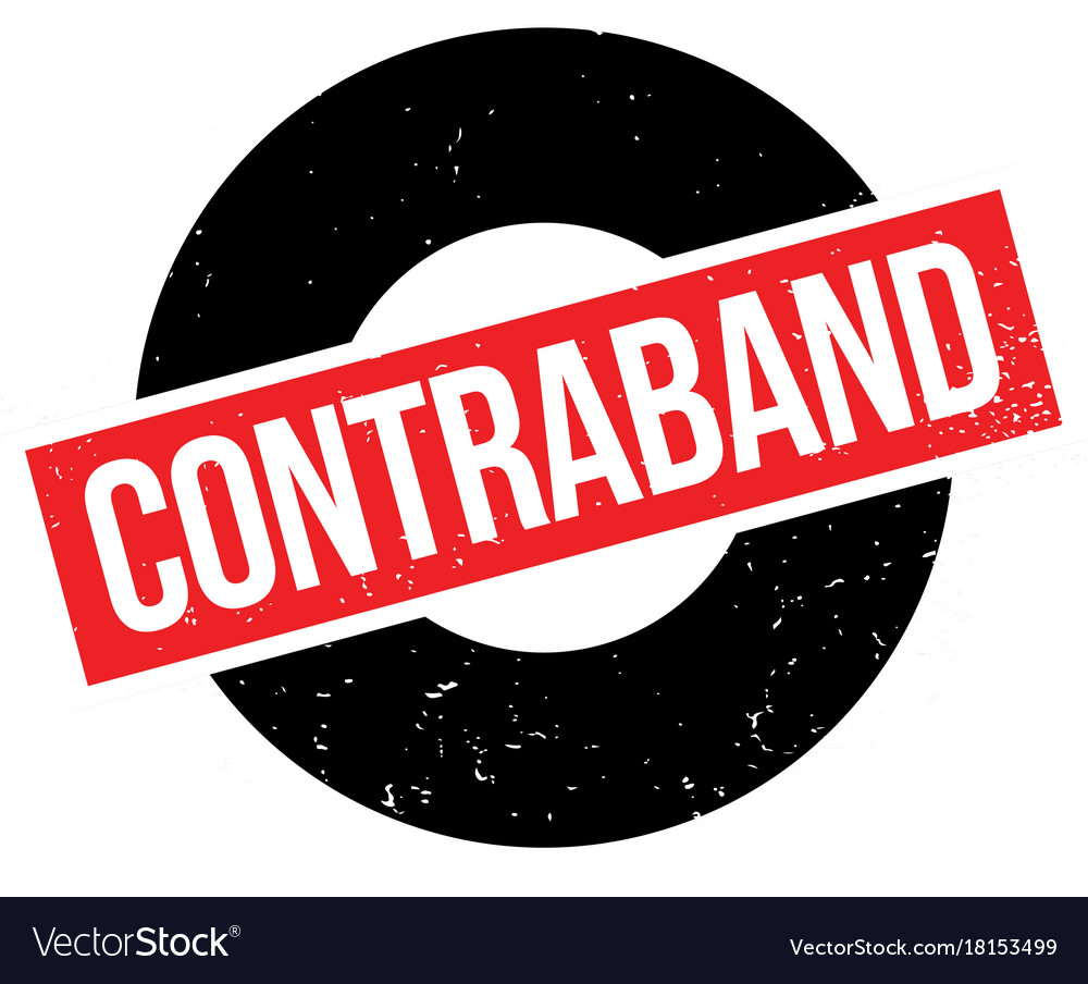 Contraband Rubber Stamp Royalty Free Vector Image