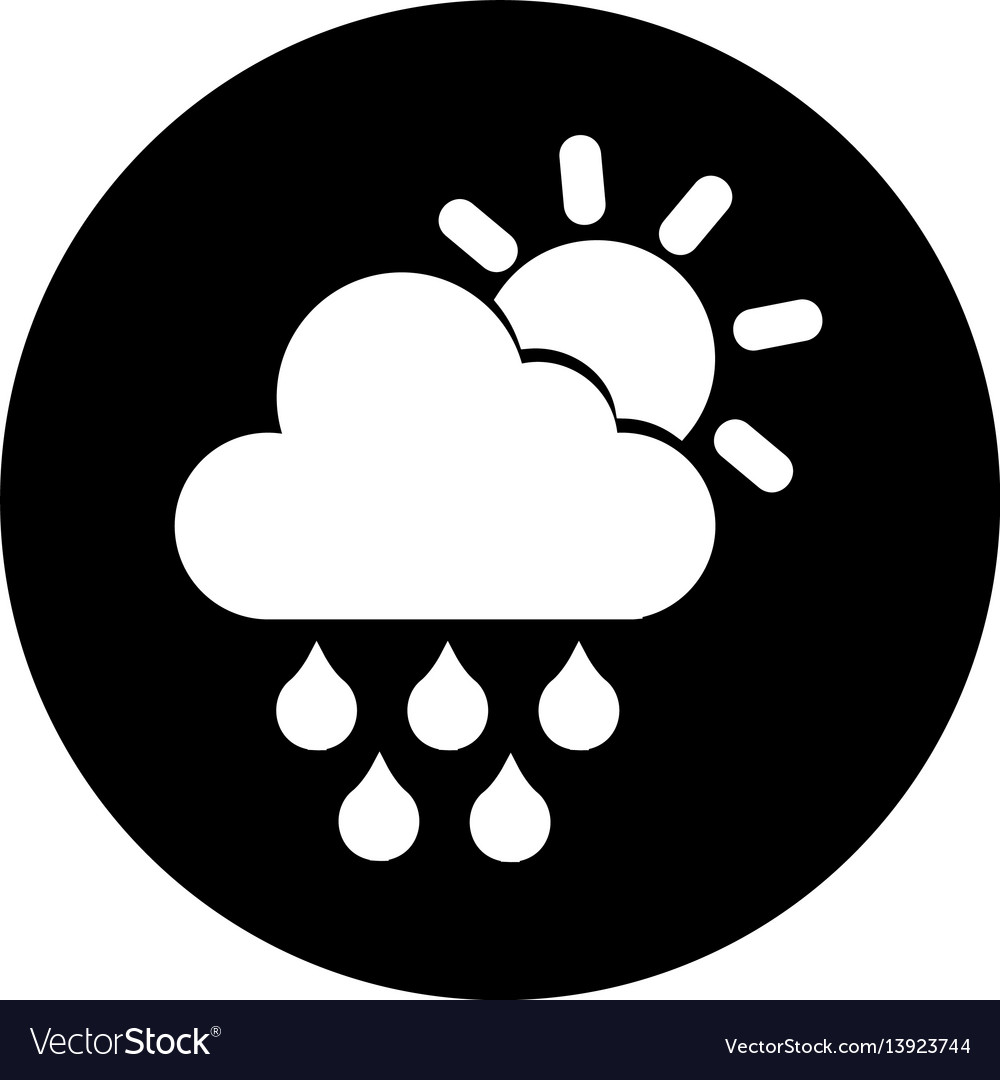 Rain Weather Isolated Icon Royalty Free Vector Image