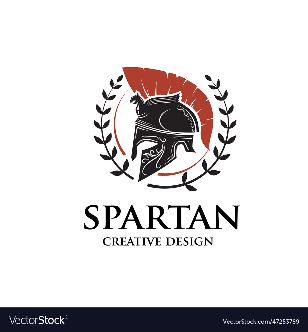 Spartan Helmet Logo Royalty Free Vector Image VectorStock