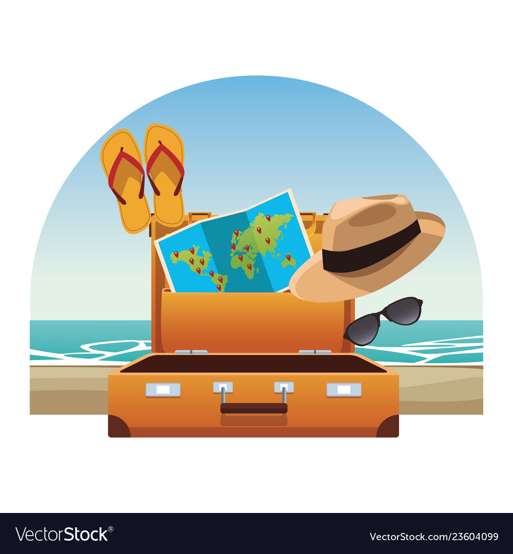 Travel Elements And Item Royalty Free Vector Image