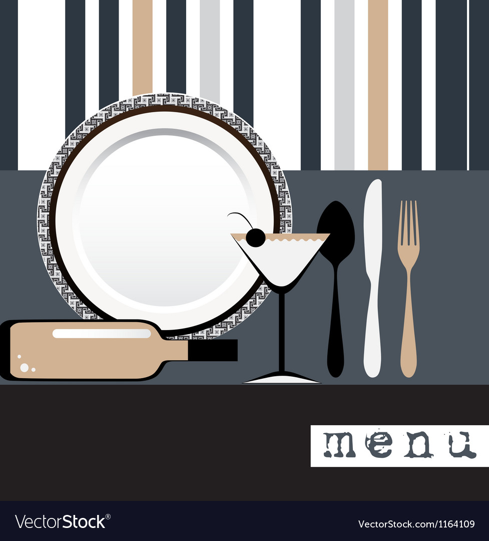 Restaurant Menu Royalty Free Vector Image Vectorstock