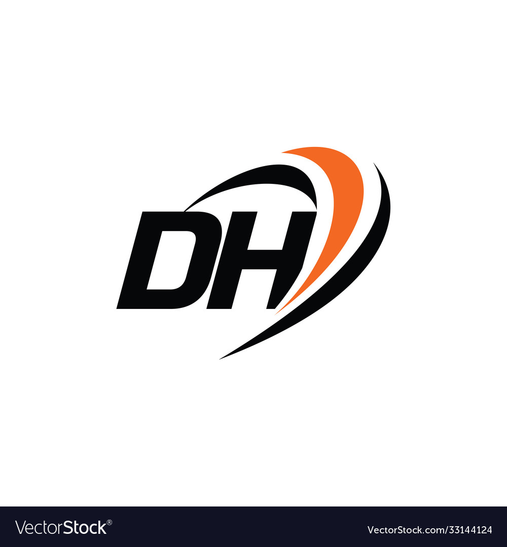 Dh Monogram Logo Royalty Free Vector Image Vectorstock