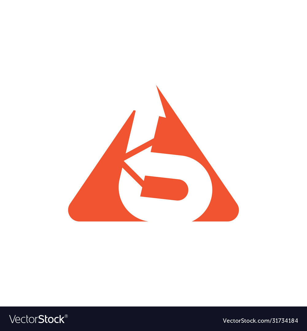 B Letter Arrow Logo Icon Royalty Free Vector Image